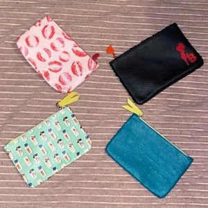 Studded/Sequins Betty Boop/Kiss Lips/Summertime- Four Cosmetic Bags